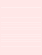 Lined Paper - Light Red - Wide White Lines paper