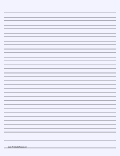 Lined Paper - Pale Blue - Medium Black Lines paper