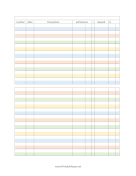 Colorful Full Page Check Register paper