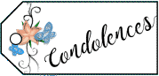 Condolences Flowers Gift Tag paper