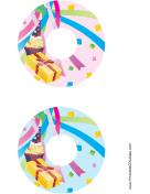 Confetti CD-DVD Labels paper