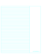 Cornell Annotation Ruled Paper Right paper