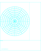 Cornell Note Paper with Polar Grid - Reversed paper