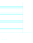 Cornell Note Paper - Reversed paper