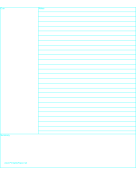 Cornell Note Paper paper