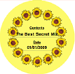 Country Sunflower (Round) Canning Label paper