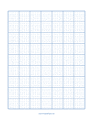 Cross-stitch 6 Lines per Inch paper