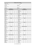 Debate Score Sheet paper