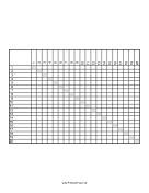 Distance Grid on Portrait Page paper