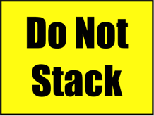 Do Not Stack Sign paper