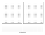 Dot Grid 2-Up paper