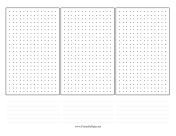 Dot Grid 3-Up paper