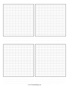 Dot Grid 4-Up paper