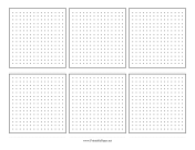 Dot Grid 6-Up paper