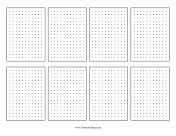 Dot Grid 8-Up paper
