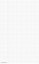Dot Paper with five dots per inch spacing on legal-sized paper paper