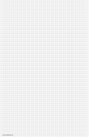 Dot Paper with six dots per inch spacing on ledger-sized paper paper