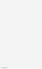 Dot Paper with six dots per inch spacing on legal-sized paper paper