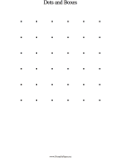 Dots and Boxes Game paper