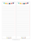 Easter To Do Lists paper