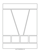 Fight Scene Comic Template paper