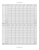 Five Crowns Score Sheet paper