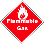 Flammable Gas Sign paper