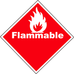 Flammable Sign paper