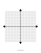 Four Quadrant Cartesian Grid Large paper