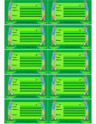 Golf Luggage Tag paper