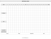 Golf Scoresheet paper