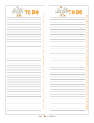 Goose To Do List paper