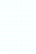 Graph Paper with 1 Line per Inch and Heavy Index Lines on Poster-Sized Paper paper