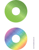 Green Rainbow Digital Software CD-DVD Labels paper