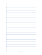Gregg-ruled Shorthand Paper (blue lines) paper
