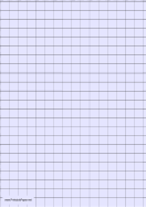 Graph Paper - Light Blue - Half Inch Grid - A4 paper