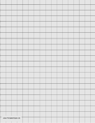 Graph Paper - Light Gray - Half Inch Grid paper