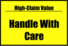 Handle With Care Sign paper