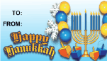Happy Hanukkah Balloons paper