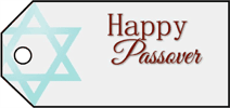 Happy Passover Gift Tag paper