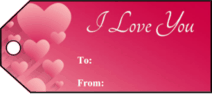 I Love You Gift Tags paper
