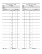 Medal Play Score Sheets/ RaffleSheets — JMK Sports