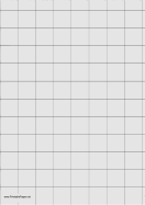 Graph Paper - Light Gray - One Inch Grid - A4 paper