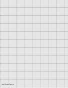 Graph Paper - Light Gray - One Inch Grid paper
