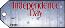 Independence Day Gift Tags paper