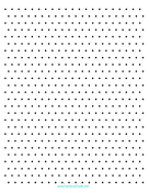 Isometric Dots 1 cm Letter paper