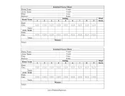 Kickball Score Sheet paper