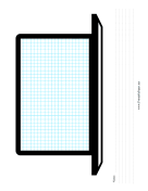Laptop Wireframe Grid Notes paper