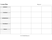 Lesson Plan (Horizontal) paper