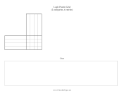 Logic Puzzle Grid 2x4 paper
